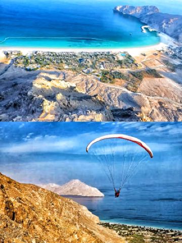 เดินทางมาถึง Six Senses Jagshi Bay รีสอร์ทหรูระดับพรีเมียมกลางทะเลทราย ด้วยการเล่นพาราไกลดิ้ง 🪂