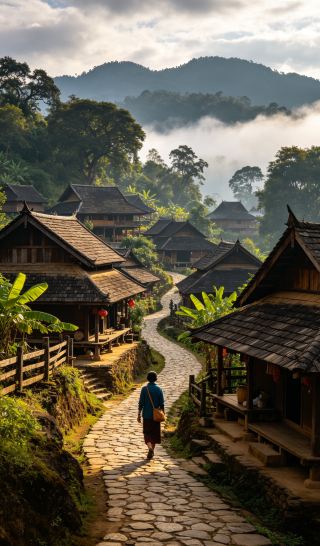 Wengji Ancient Village, Jingmai Mountain | A real-life Temple Run, a Blang ancient village deep in the mountains