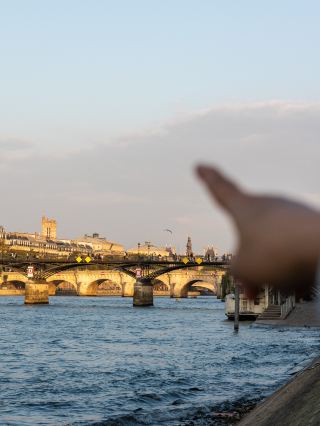 Visit the Pont des Arts to catch the most beautiful sunset in Paris