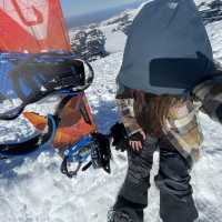 Stunning views on icy mountains 