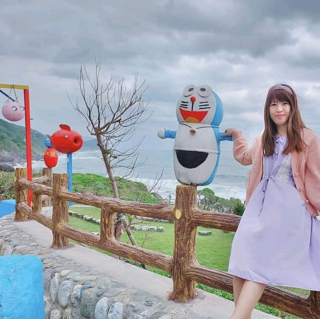 花蓮秘密基地💖💞與小叮噹拍照、孔雀開屏好美麗