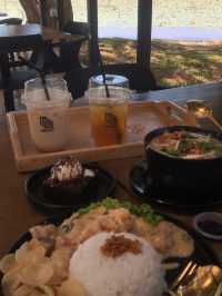 aesthetic cafe by the lake in sepang