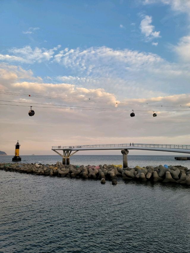 노을질무렵 더 예쁜 송도 구름산책로☁️