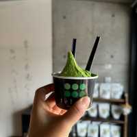 유후인 녹차 아이스크림 '테라토 녹차 젤라또'🍦