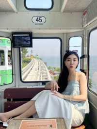 韓國釜山/絕美 天空膠囊列車🩵