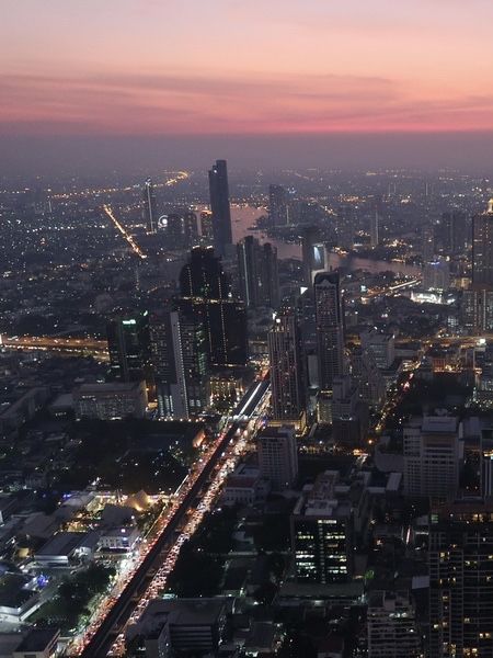 Stunning Skyline view of Bangkok City
