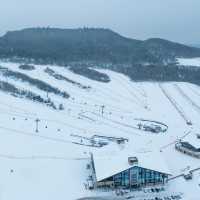 「岩山滑雪場」驚艷雪景