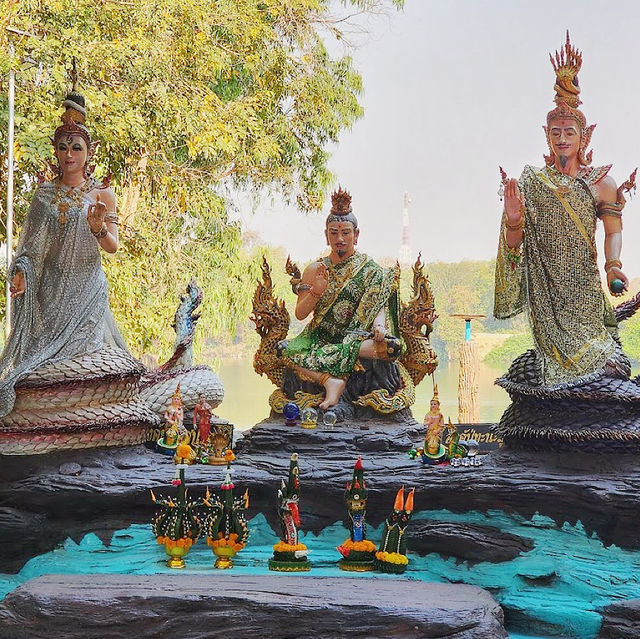 วัดป่าปากโดม - สักการะปู่พญาทะนะมูลนาคราช