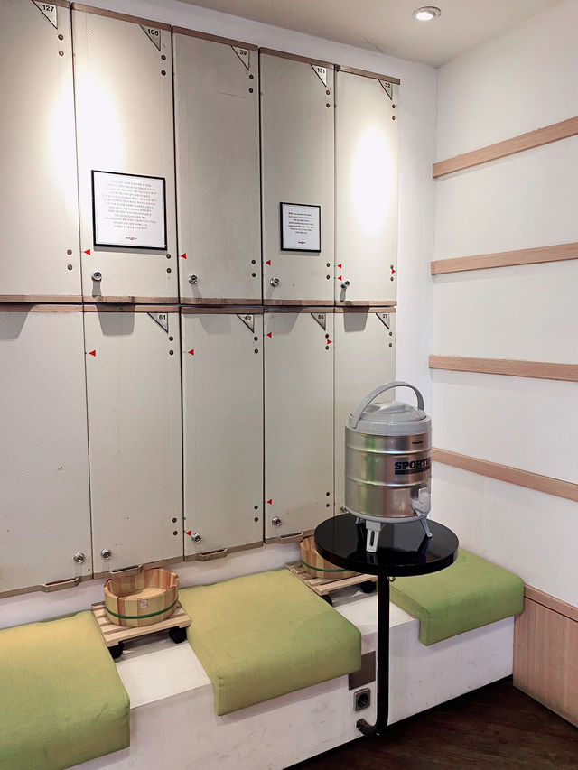 大推！清州汗蒸幕咖啡cafe mokgan!用木盆裝餐點進到浴池享用吧❤️