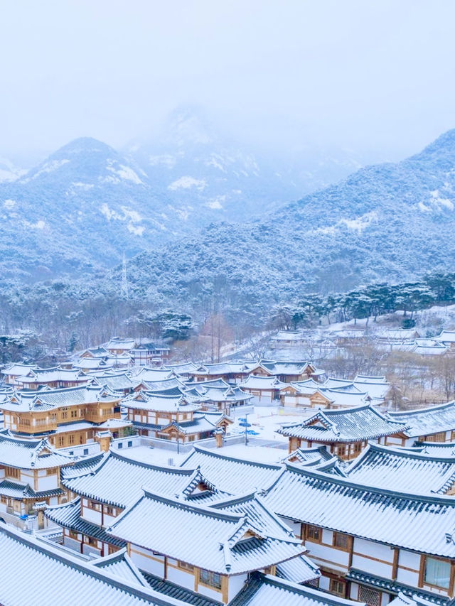 ❄️ 서울의 아름다운 레트로 한옥 눈풍경을 볼 수 있는⛄️한옥마을 여행지 추천
