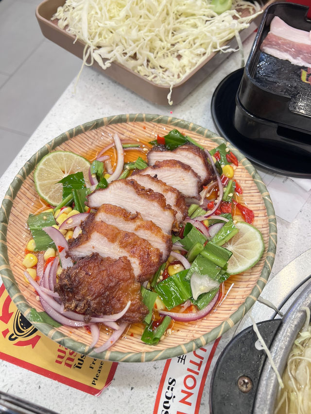 ร้านหมูกระทะเปิดใหม่บนดาดฟ้า‼️