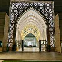 THE FAMOUS STEEL MOSQUE.