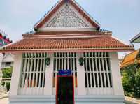 泰國曼谷市中心湄南河畔著名古跡皇家寺廟景點：Wat Sangwet Witsayaram，暹羅文化藝術精美寺廟建築，適合打卡拍照📸冥想