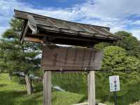 日本史で習った前方後円墳を初めてみました
