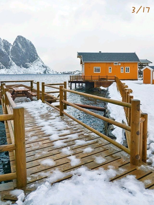 超美的羅弗敦群島雪景