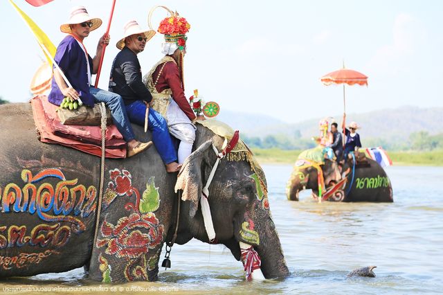 แห่ช้างบวชนาคไทยพวนบ้านหาดเสี้ยว
