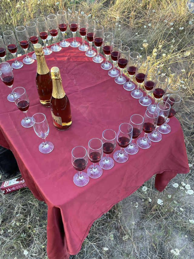 열기구체험이후에 즐기는 샴페인파티 🥂💕