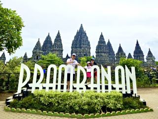 A day in Prambanan Temple with a toddler
