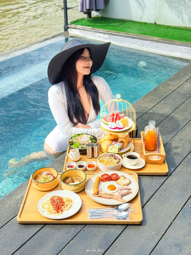 ที่พักริมน้ำกาญจนบุรี พักบนแพสุดเก๋ กลางธรรมชาติ