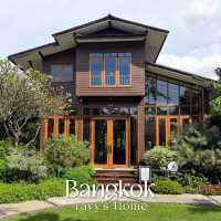 คาเฟ่บ้านไม้กลางสวนสุดชิล ย่าน #บางจาก 🏠🍃🌼