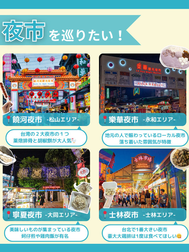 【台北】 目的別 激推しスポット in台北