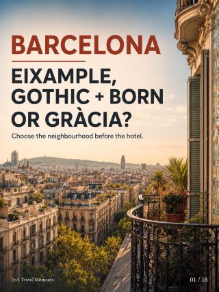Barcelona First-Timer Stay Planner:Eixample, Gothic Quarter / El Born—or Gràcia?
