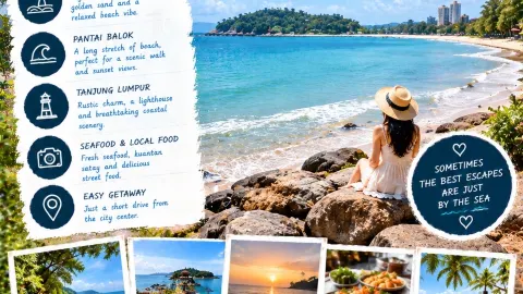 🇲🇾 Kuantan Surprised Me — Golden Beaches, Sea Breezes & the Simple Joy of a Coastal Escape 🌊🌴 — traveler post in Kuantan