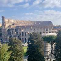 Gazing upon the Colosseum 