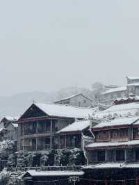 豐鳳凰古城的雪,南方小土豆的快樂!