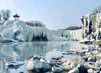 冬天的牡丹江鏡泊湖，等著你