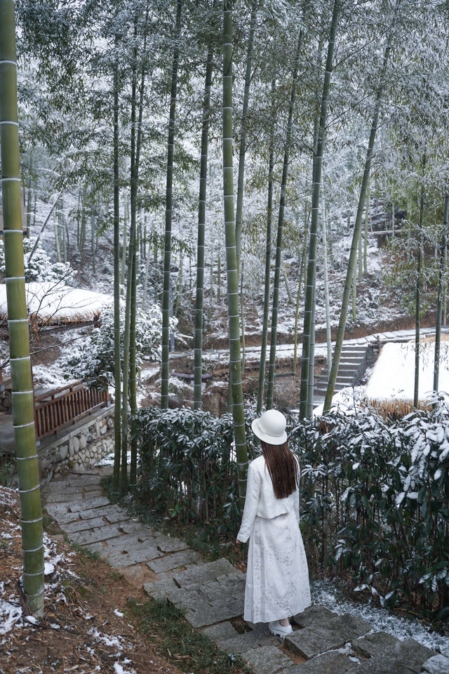 “雪是神的煙火”這裡不是北海道，是安吉！