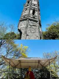 上海天馬山，千年斜塔屹立，此地好風水