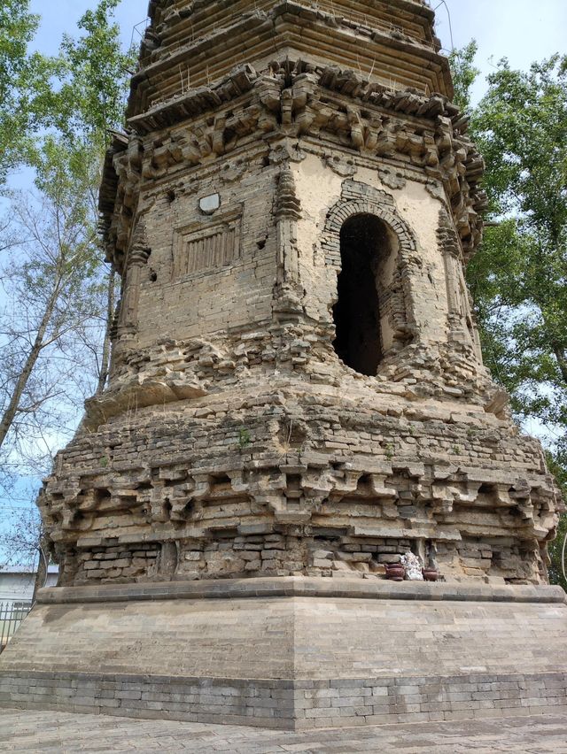 涿州•永安寺塔，少見未大修保持原樣的遼塔