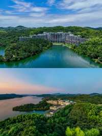 賞四千畝湖光山色來天目湖涵田度假村
