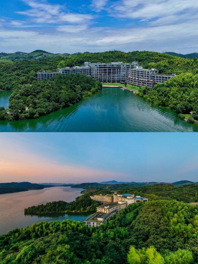 賞四千畝湖光山色來天目湖涵田度假村