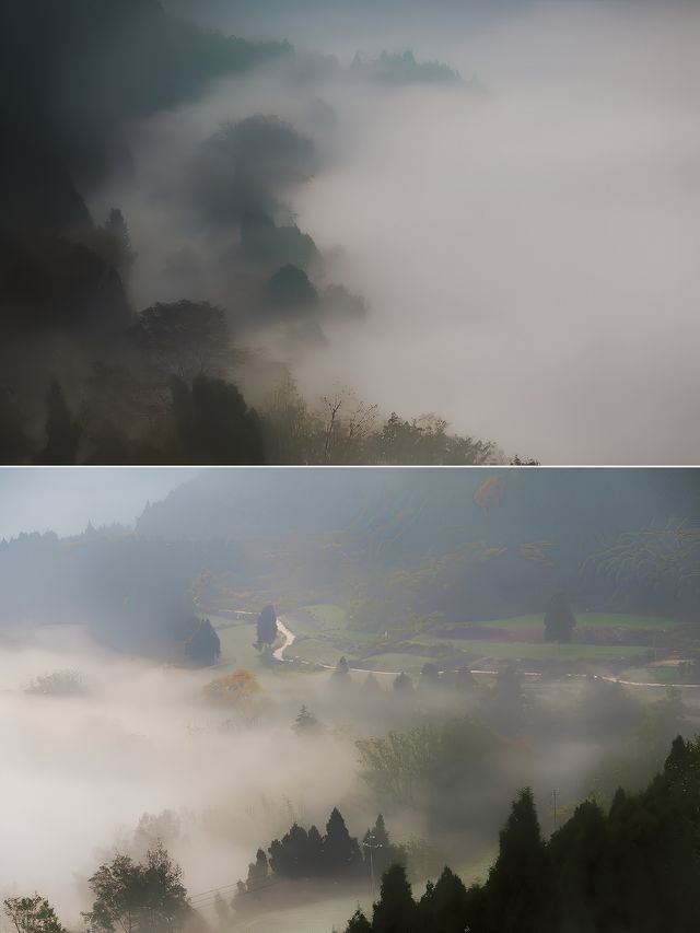 德陽凱江大回灣•如夢似幻的晨霧•朦朧的畫卷&蕩氣迴腸的震撼