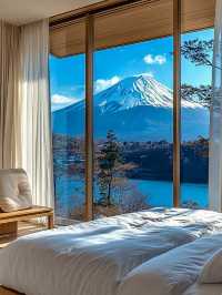 早上睜眼就看到富士山的感覺，要怎麼形容？