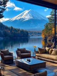 住喺KUKUNA，浸住溫泉睇富士山嘅日出