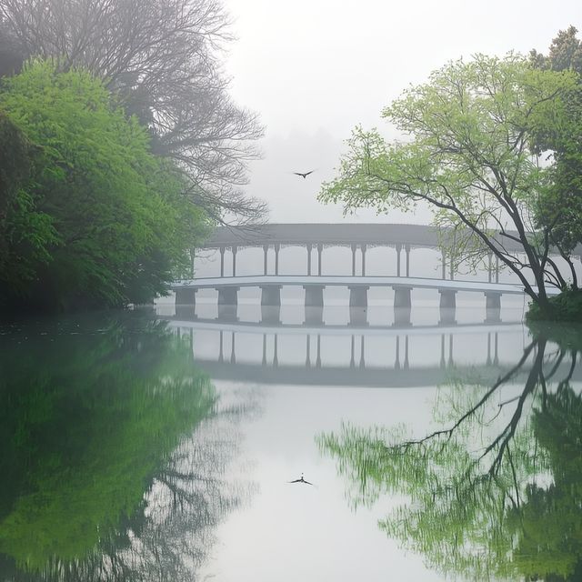 西湖嘅春天，連空氣都瀰漫住綠色嘅味道。