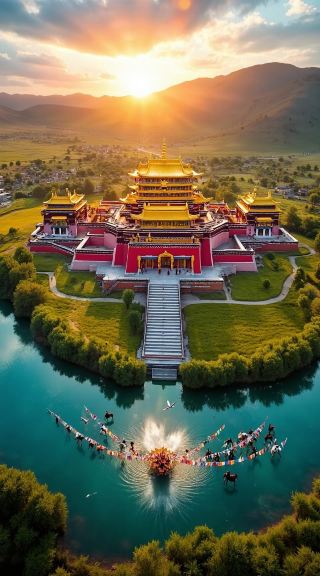 Labrang Monastery Tibetan Academy… The Red Sect has been passed down for over a thousand years! Gansu Wenlu Tianwaitian! 