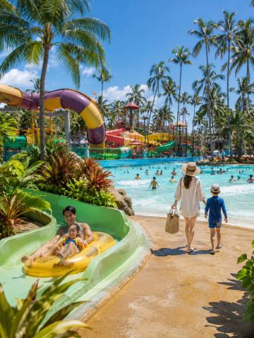 This water park that you can only reach by cable car is perfect