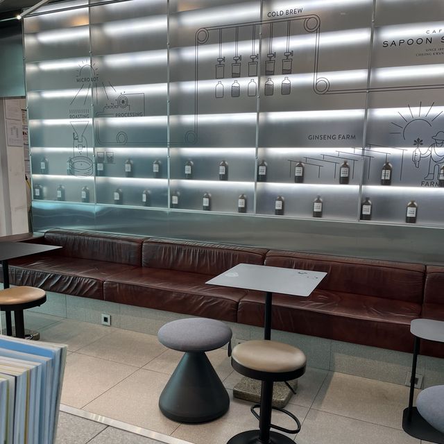 【韓国・仁川国際空港】高麗人参ブランド正官庄のカフェ「CAFE SAPOON SAPOON」