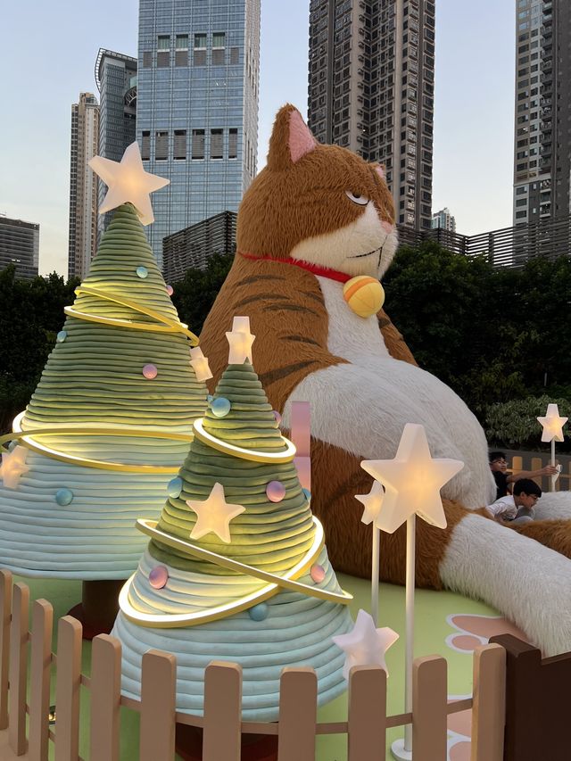 各主子注意⚠️聖誕節🎄必去荃灣廣場🥰橘貓重重可愛😻打卡位