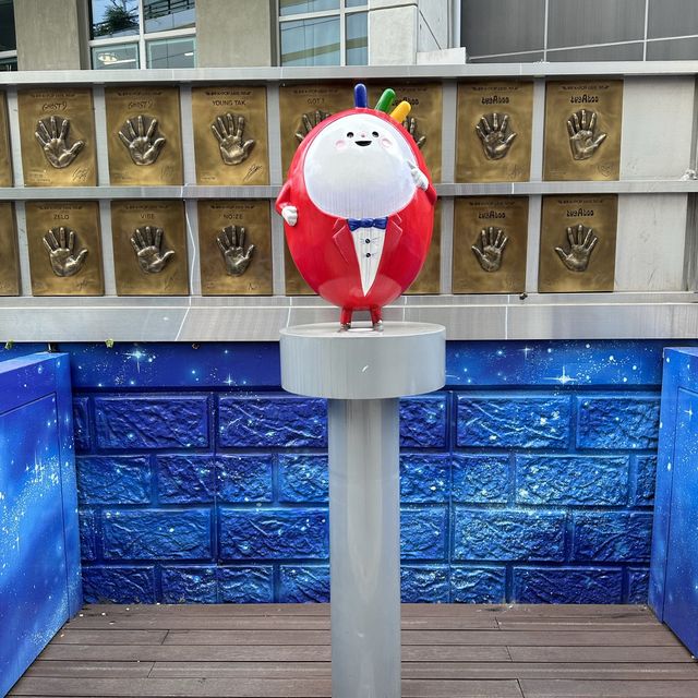 光州の市内にあるK-popスターロード！？