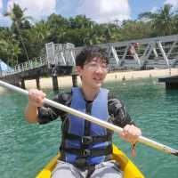 Weekend Kayaking at Sentosa Siloso Beach