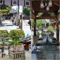 Kushida shrine...ขอพรการค้า ต้องมาฟุกุโอกะ