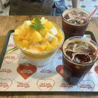 韓国 マンゴーかき氷が最高すぎる🥭🍧