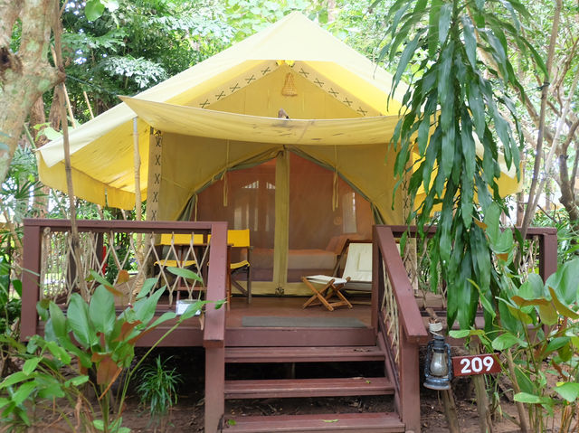 Hintok River Camp ที่พักสไตล์glampingติดแม่น้ำแคว