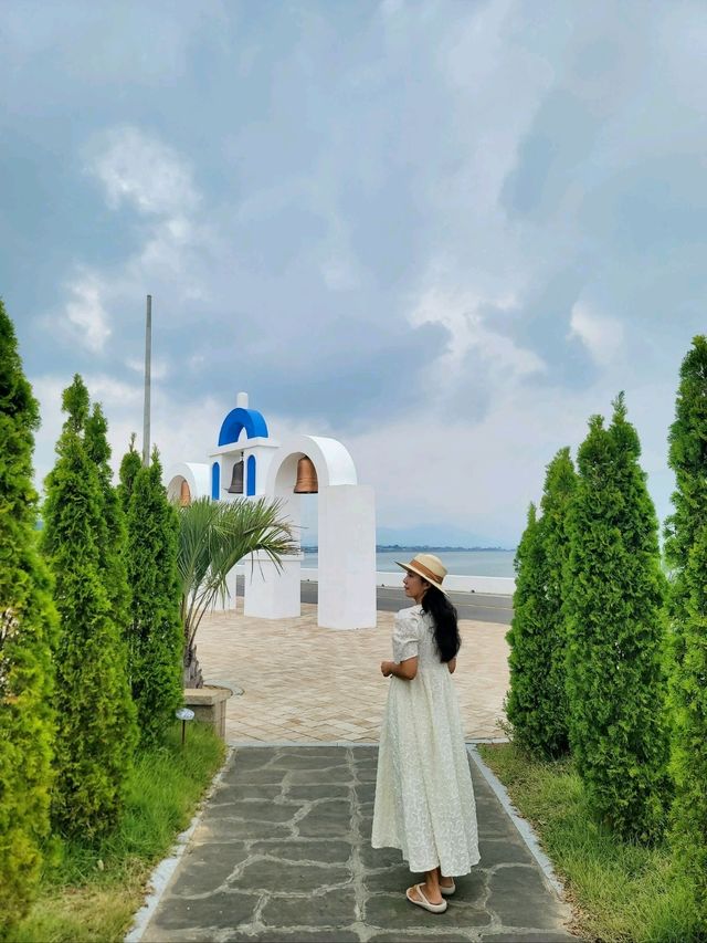 가을이 찾아온 남해바다와 산토리니정원🩵