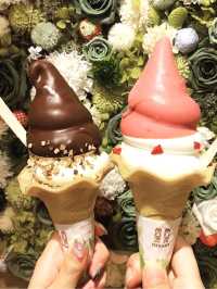 【北九州カフェ】季節のソフトクリームも定番ソフトクリームも濃厚で美味しい🍦